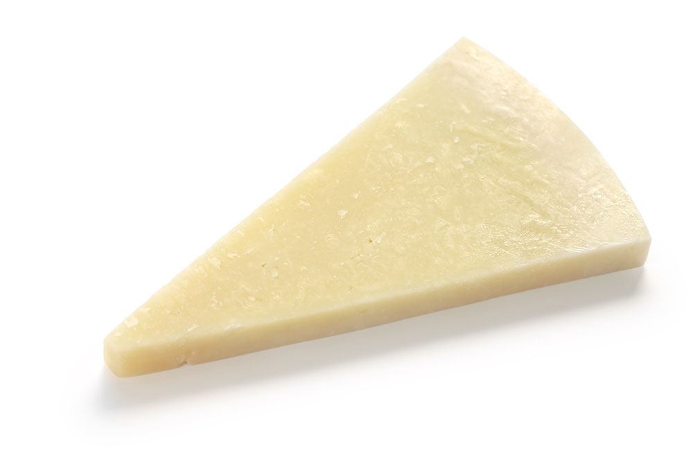 a Sliced Romano cheese
