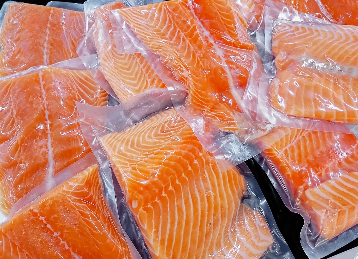 salmon meats in the Packages