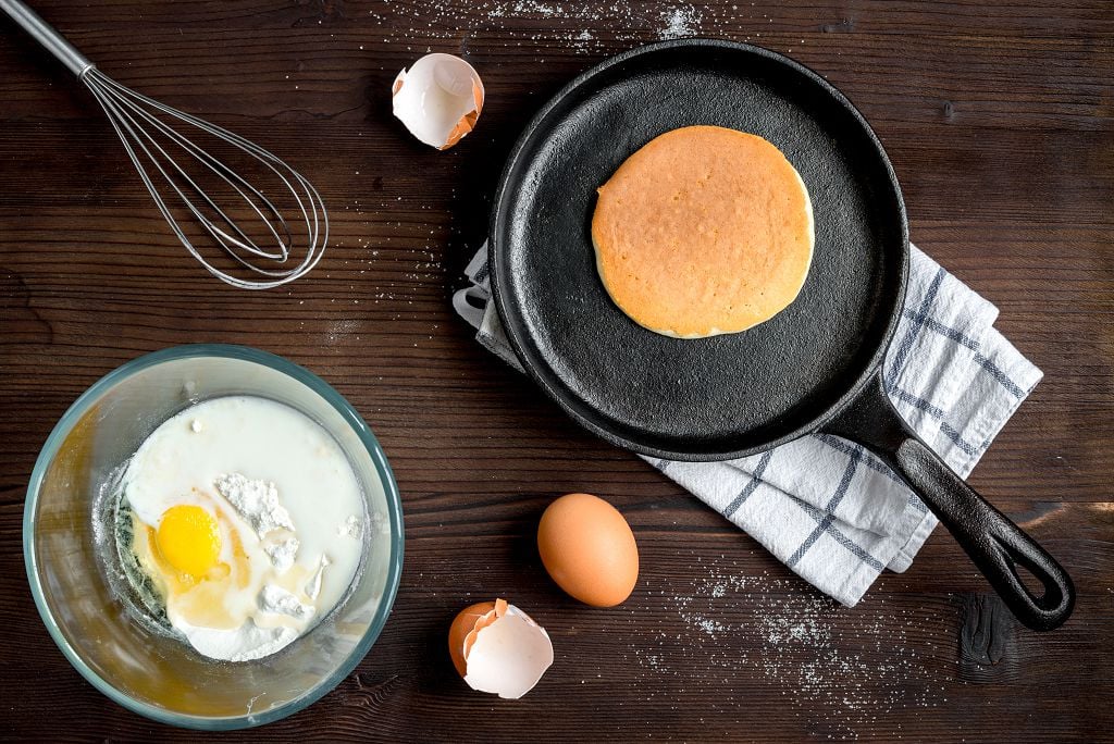 What temp to cook pancakes.3.