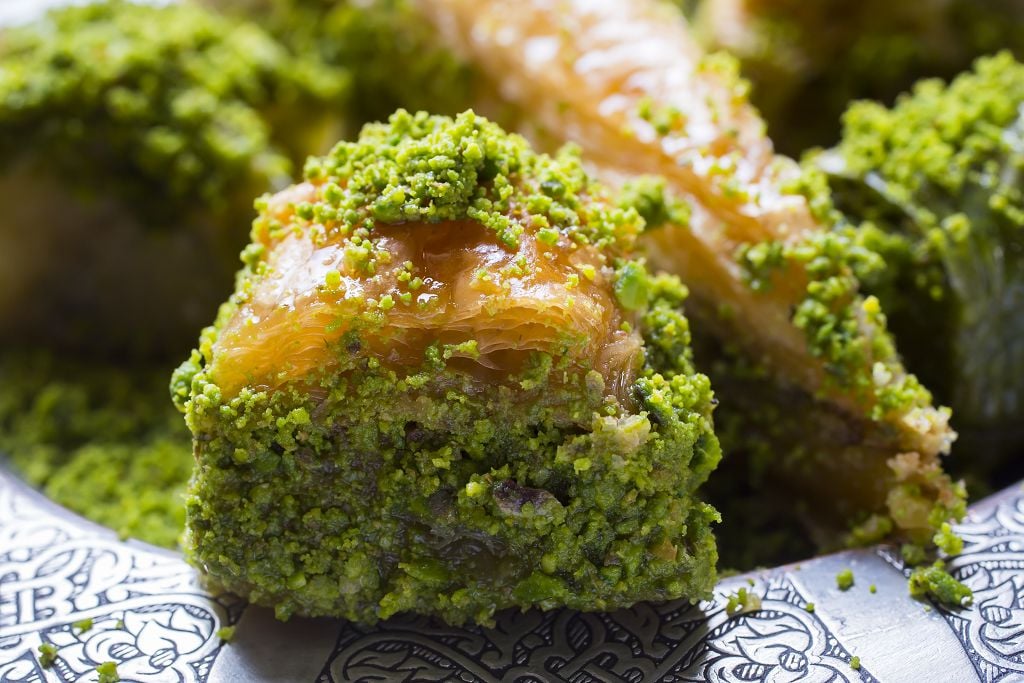  Baklava on the plate