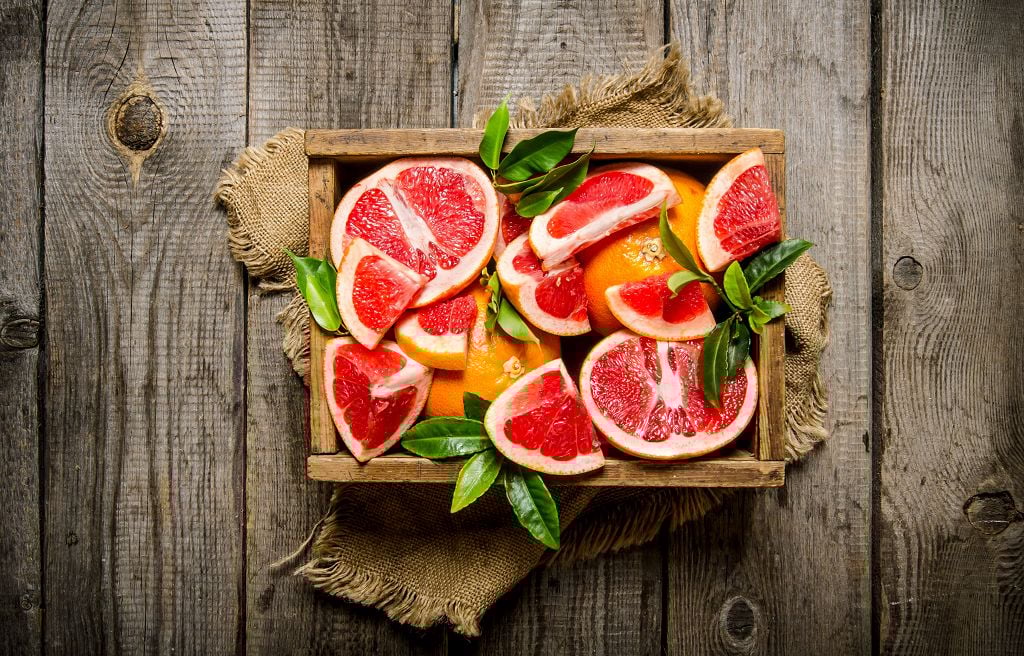 Slices of Grapefruits In A Cabinet 