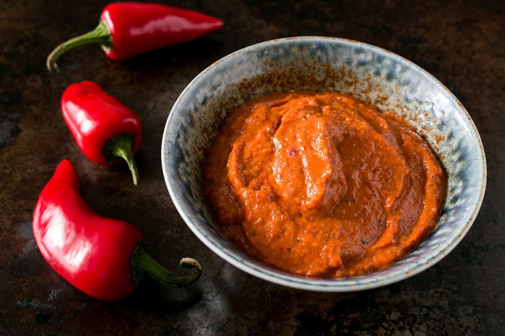  tomato paste, cayenne, and paprika