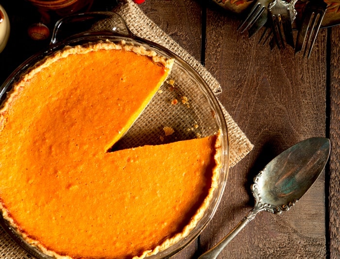 White sweet potato pie