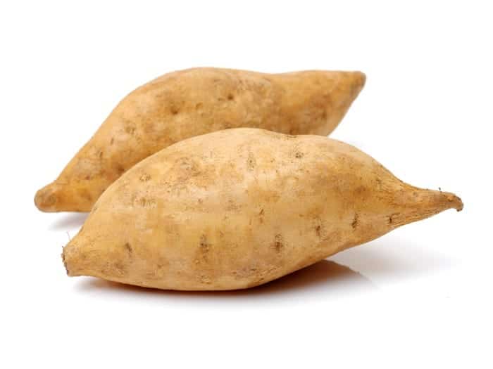 White sweet potatoes