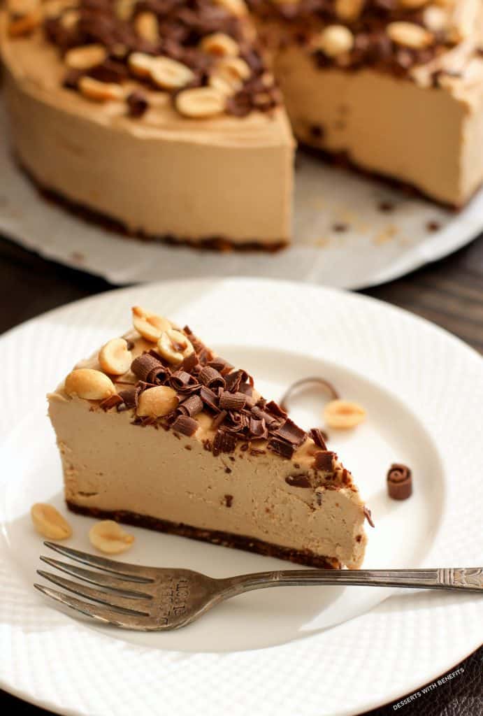 plates of cake with Peanuts and a fork