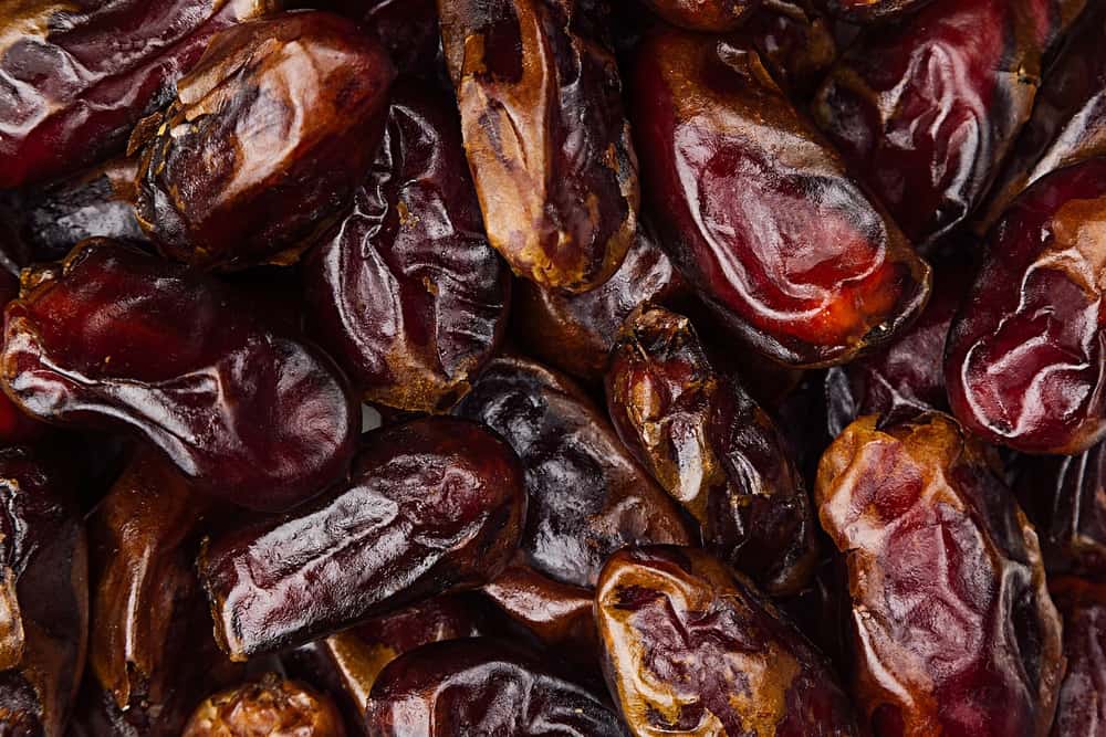 oversized raisins with its dark wrinkled skin