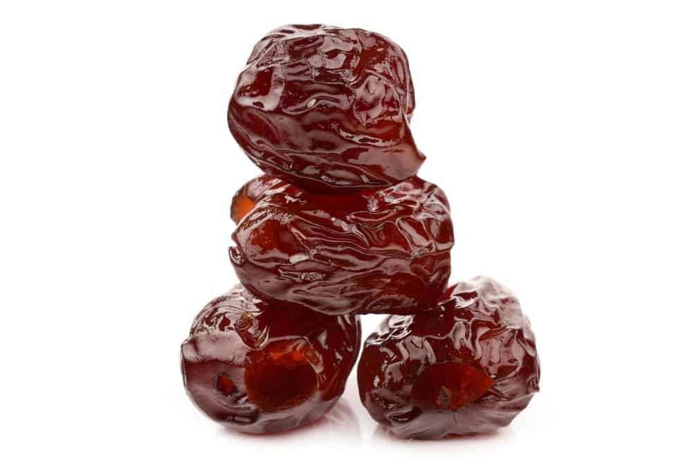 oversized raisins with its dark wrinkled skin