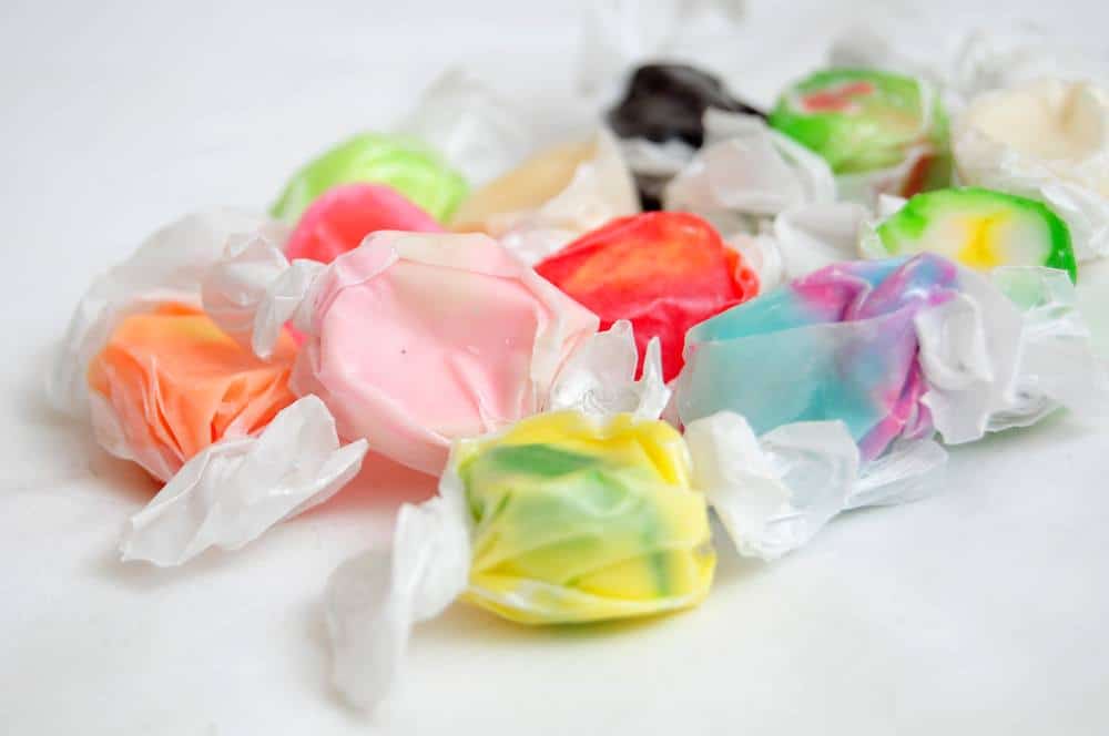 Salt Water Taffy on the table