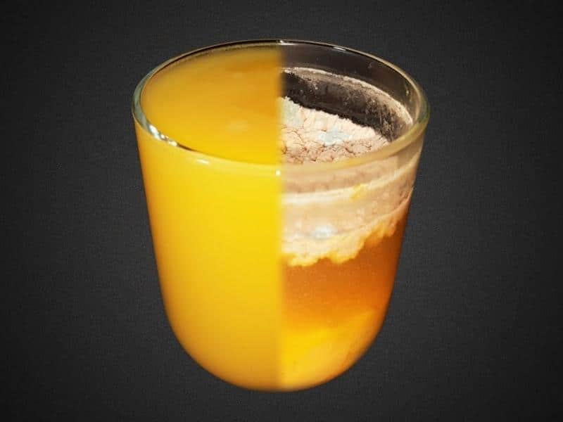 spoiled orange juice