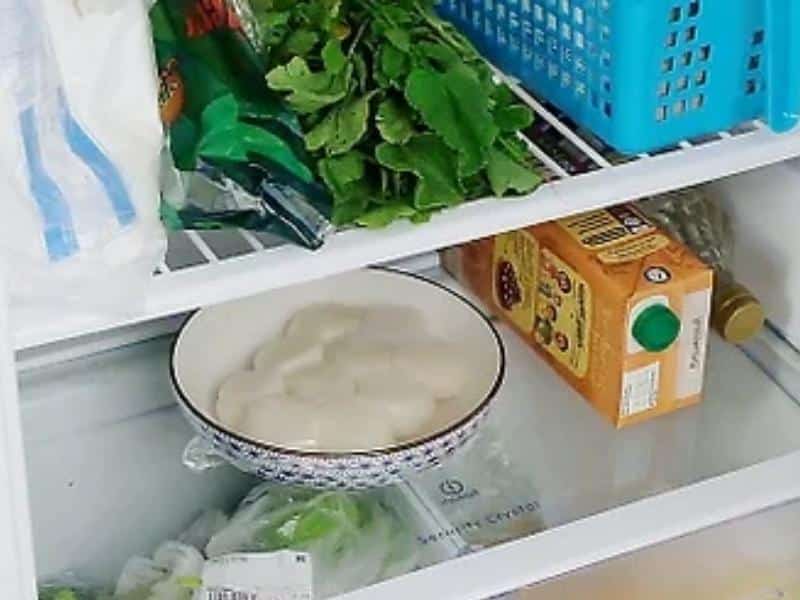 Defrosting Scallops in the refrigerator