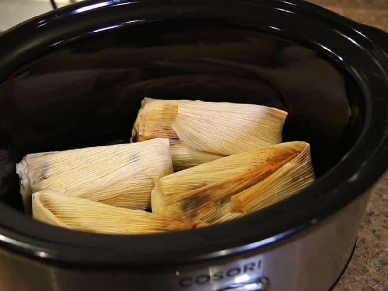Reheat Tamales in a Slow Cooker