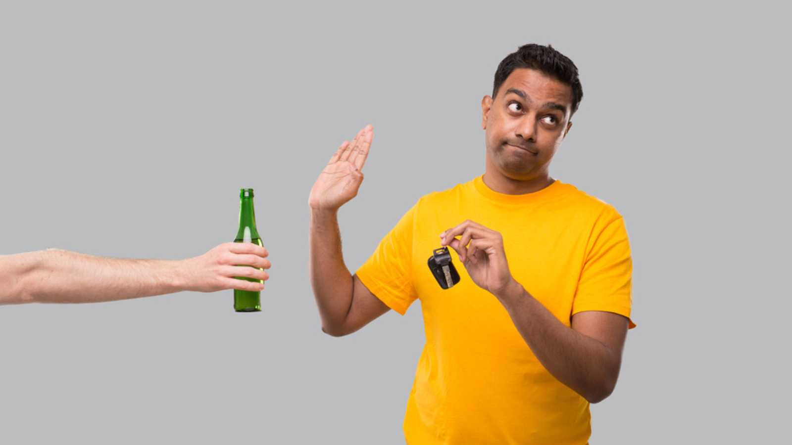 Man being sober
