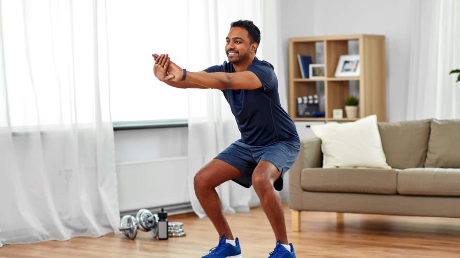 Man stretching