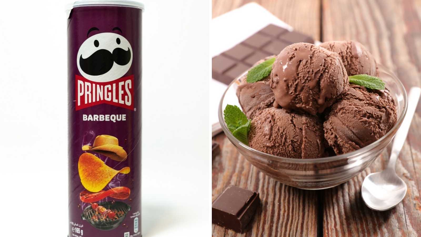 BBQ Chips and Chocolate Ice Cream