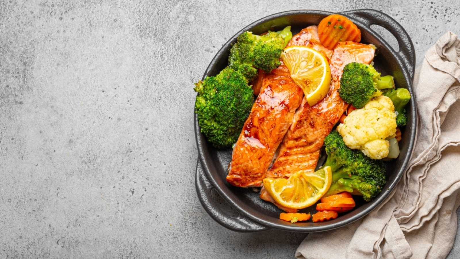 Baked Salmon and Broccoli